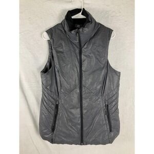 C9 Champion Vest Mens Large Gray Puffer Quilted Zip Pockets Lightweight Warm